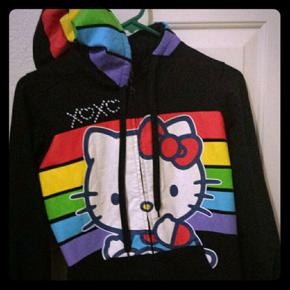Hello Kitty rainbow hoodie