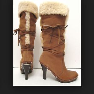 Michael kors clog shearling boots!