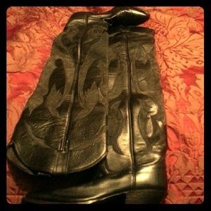 Western Justin Thigh High Cowboy Boots!