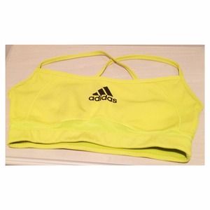 Bright Yellow Adidas Climate Cool Sportsbra!