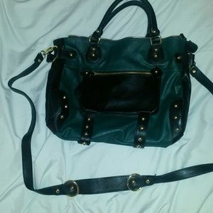 Steve Madden Handbag - Forrest Green and Black
