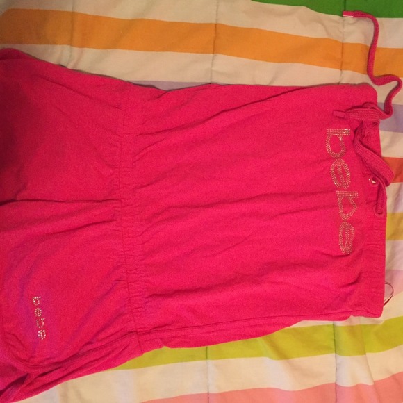 Hot Pink BeBe Romper