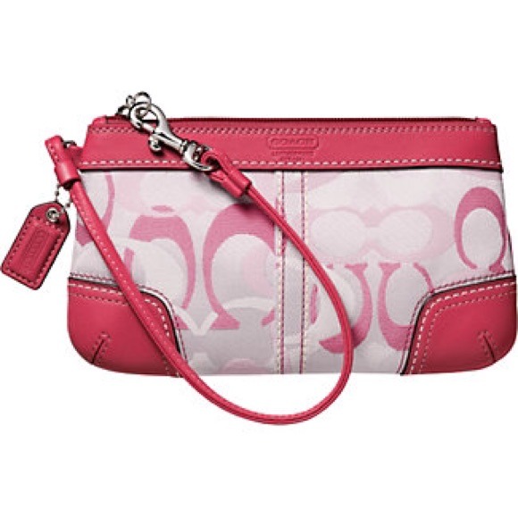 Coach Handbags - NWOT:    COACH PINK WRISTLET