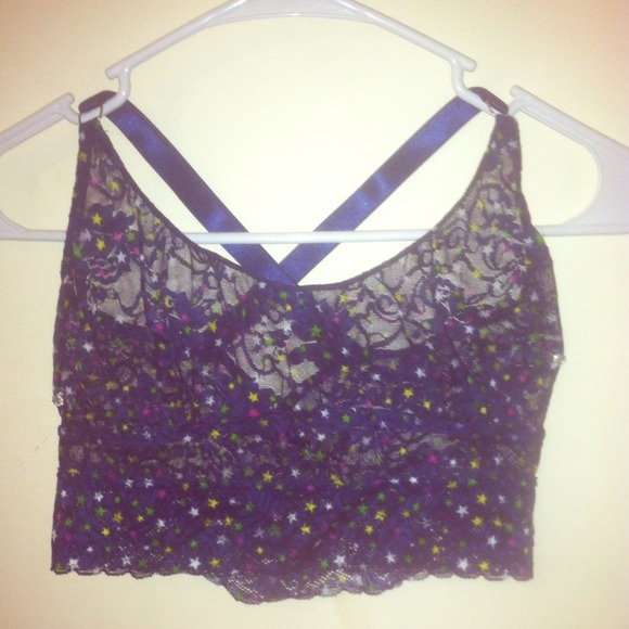 Lace crop top/bra