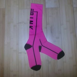 NWOT Pink knee socks