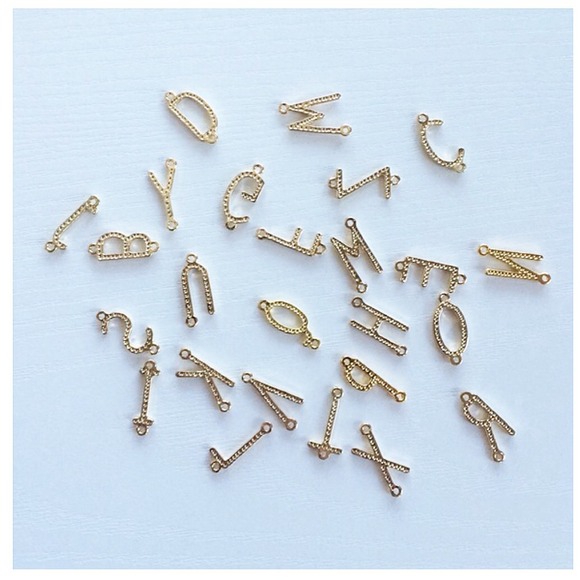 Custom Gold/ Silver Monogram Initial Charm Necklac - Picture 3 of 4