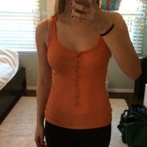 Orange Hollister Tank top