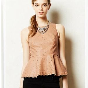Anthropologie peplum top