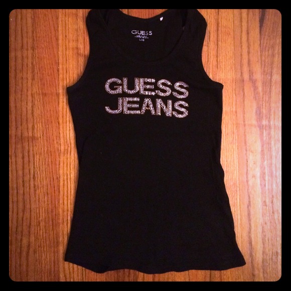 Black guess tank top