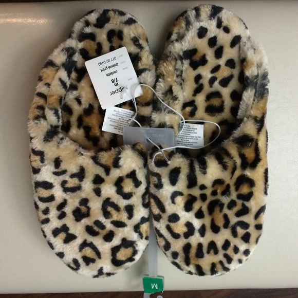 Cheetah slippers