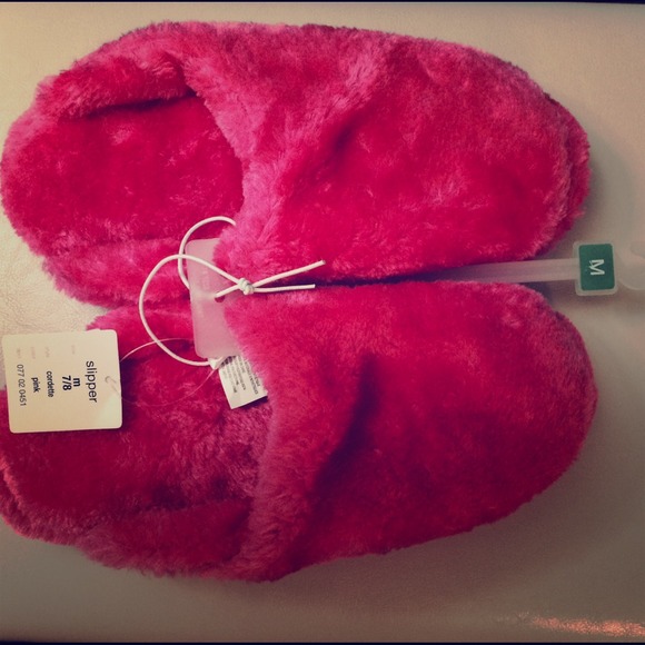 Hot pink slippers