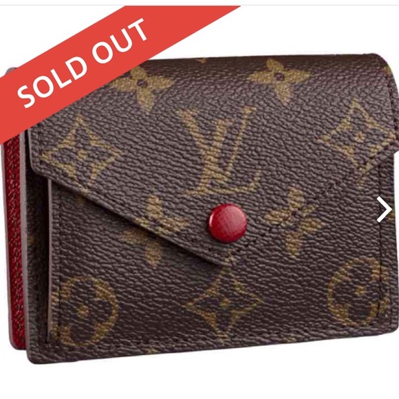 Louis Vuitton Red Monogram Canvas Marie Wallet