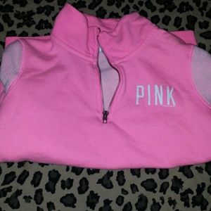 Pink half zip