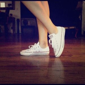 White low top Converse