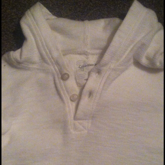 Men's Calvin Klein long sleeve hooded shirt