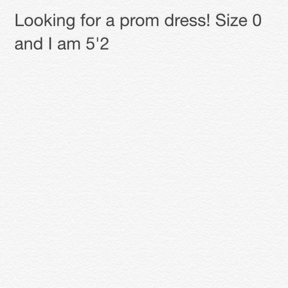 Looking for a prom dress