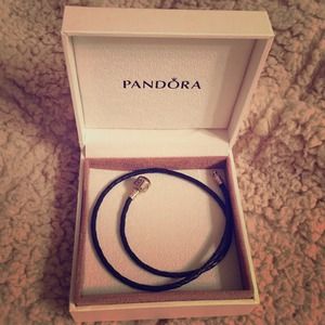 Pandora Black Double Leather Bracelet