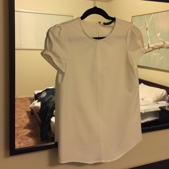Zara structured white top - Picture 1 of 3