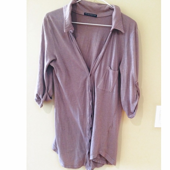 Brandy Melville pale purple button down