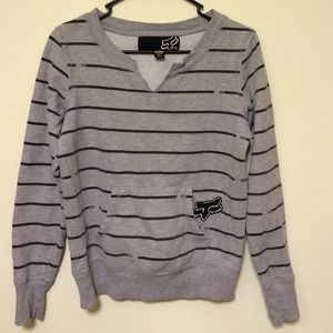 Fox grey and black sweatshirt