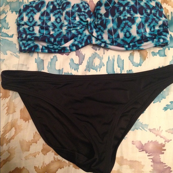 Blue/White & Black Victorias Secret Bikini