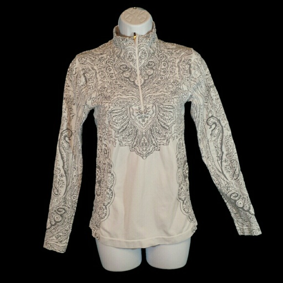 Athlcta Womens Runner Zip Turtleneck Activewear