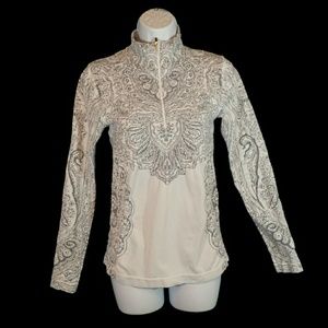 Athlcta Womens Runner Zip Turtleneck Activewear