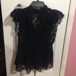 Lace peplum