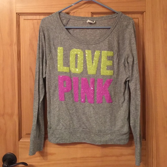 Victoria's Secret Pink Sequin Long Sleeve