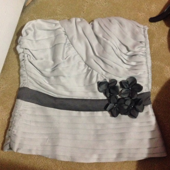 Strapless sweetheart blouse