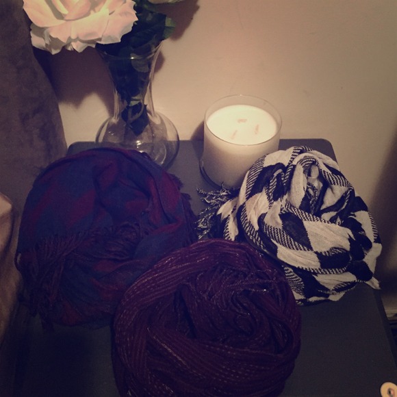 Three Armani Exchange Scarves
