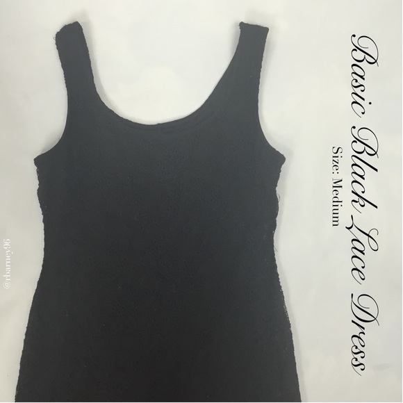 💸🎉HP 11/10/15🎉🌑Little Black Dress with Lace🌑 - Picture 2 of 4