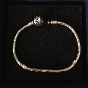 Authentic Pandora bracelet with clip closure