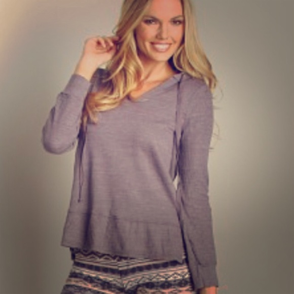 Splendid thermal mix hoodie