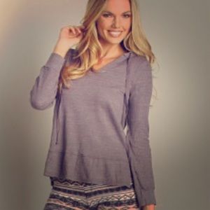 Splendid thermal mix hoodie