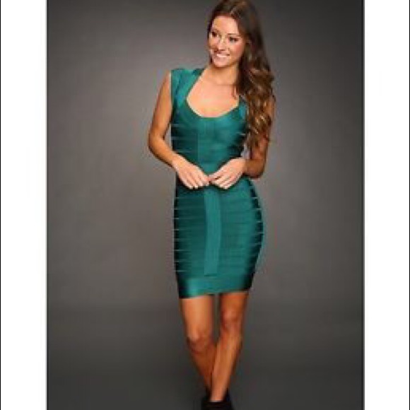 Green french connection dress