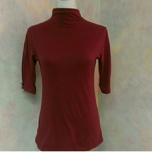 HOST PICK!! :) Burgundy red turtleneck - Picture 2 of 4