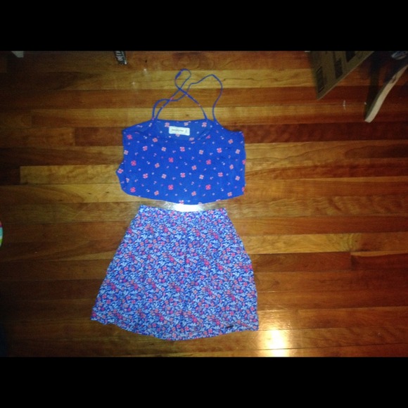 crop top & matching skirt