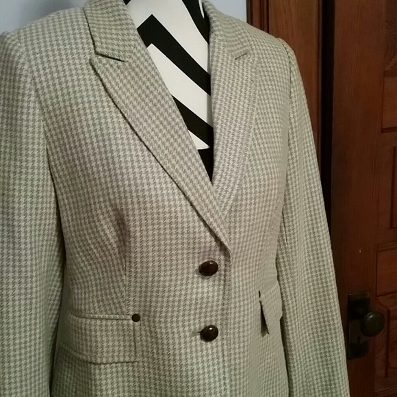 Preppy Wool Blend Blazer