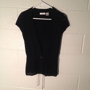 🔴SOLD🔴 Black Short Sleeve Cover Up