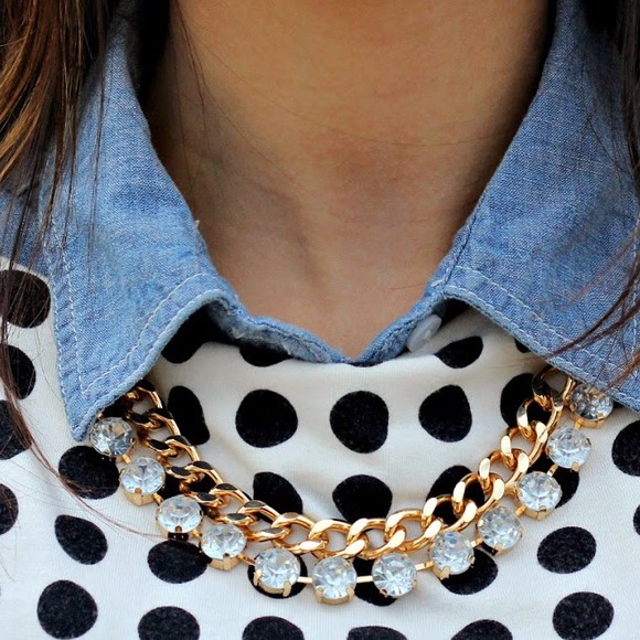 Diamond Alternative Chain Necklace