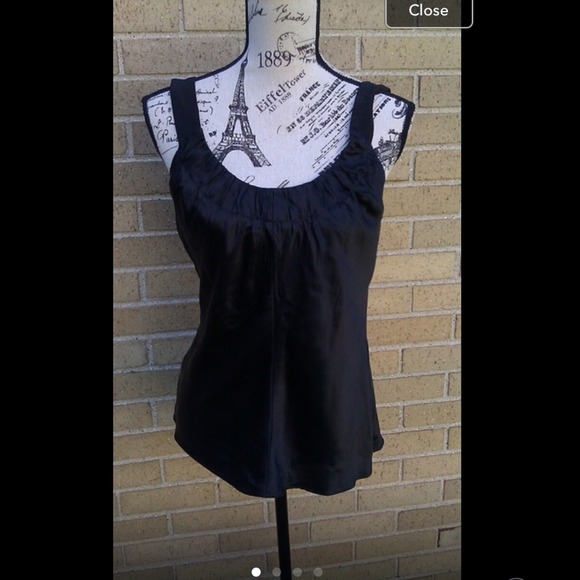 Nine West black silk cami