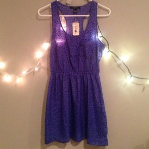 Blue Dress With Triangle Pattern