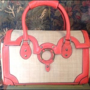 J. Crew Large Coral Purse