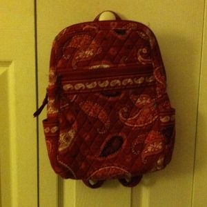I am selling a red Vera Bradley Backpack.