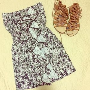 Strapless beach dress