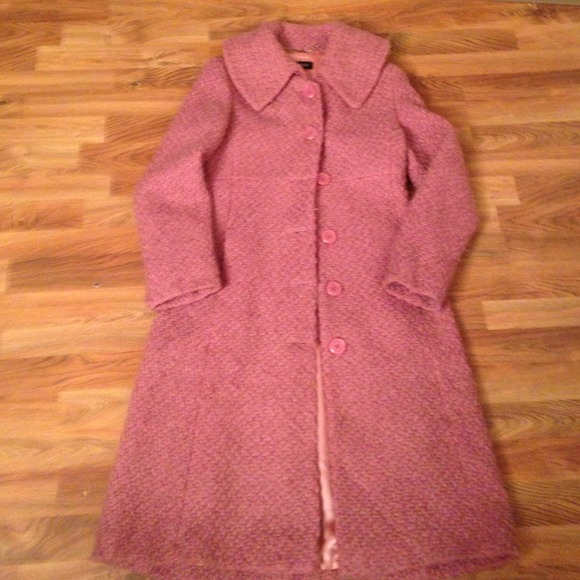 Pink wool pea coat 🎀