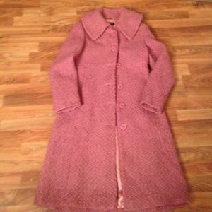 Pink wool pea coat 🎀