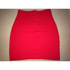 Red Bandage Skirt