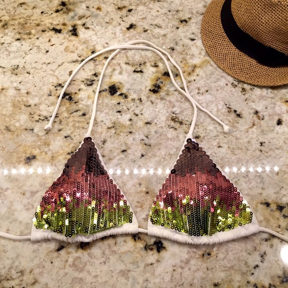 Victoria's Secret Sequin Bikini Top